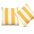 2 Pack Outdoor Throw Pillows, Waterproof & Fade-Resistant Patio Cushions for Garden, Porch, Poolside Furniture