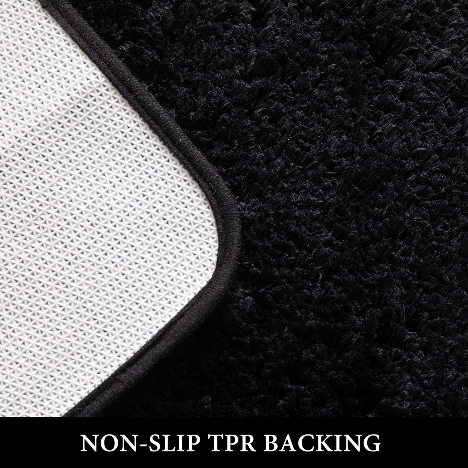 2 Piece, Small Soft Absorbent Microfiber Bath Mat Set, Non Slip Quick Dry Machine Washable Plush Shaggy Bath Rugs for Bathroom Floor, Tub and Shower, 16x24 inches