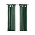 1 PC Twist Tab Lined Window Curtain Panel Green 50x95"