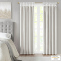 Twist Tab Total Blackout Window Curtain Panel White 50